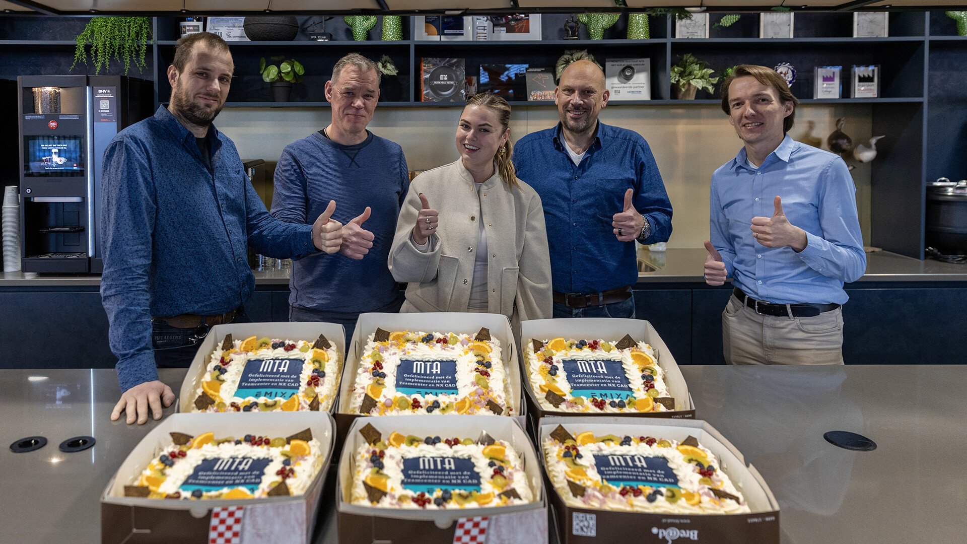 MTA and Emixa celebrating the implementation of Siemens Teamcenter & NX
