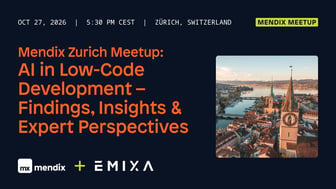 Live Event | Mendix Zurich Meetup: AI in Low-Code Development