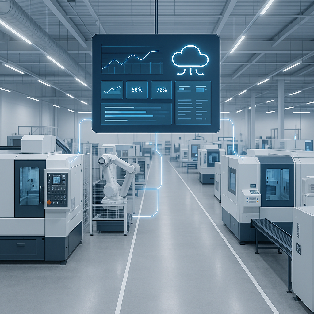 Smart factory with Dashboard-Cloud MES